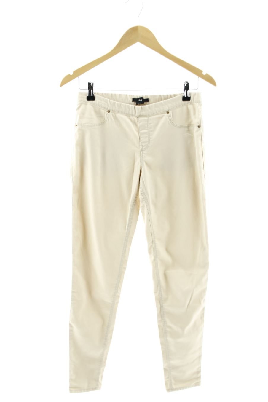 Pantalón Casual de H&M de la talla 36, de color beige