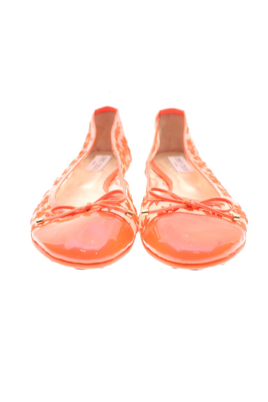 Bailarinas de Jimmy Choo de la talla 40, de color naranja de