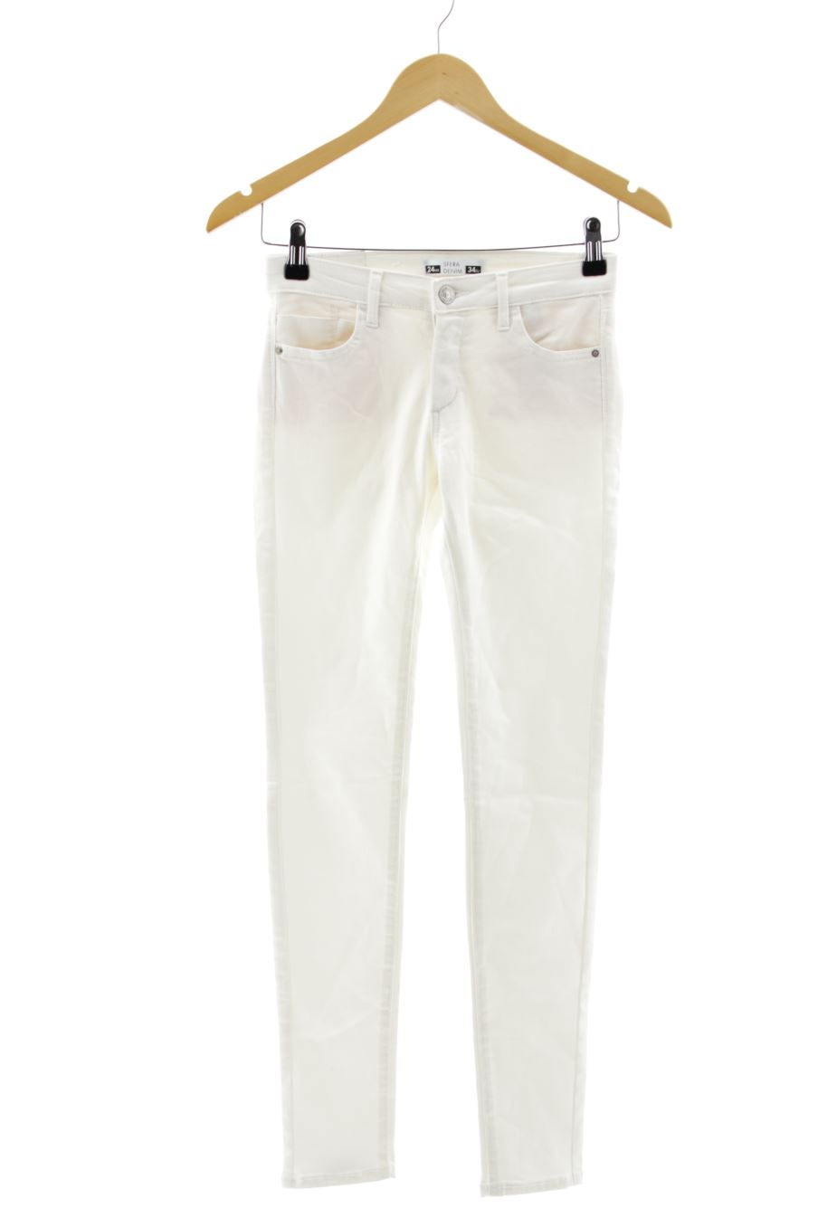 Vaqueros de Sfera de la talla 34, de color blanco de ropa vaquera