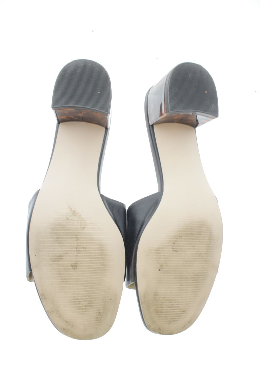 Sandalias tacon de Find de la talla 39, de color negro de