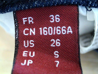 Jeans Comptoir des Cotonniers de la taille S, de couleur bleu marine de denim