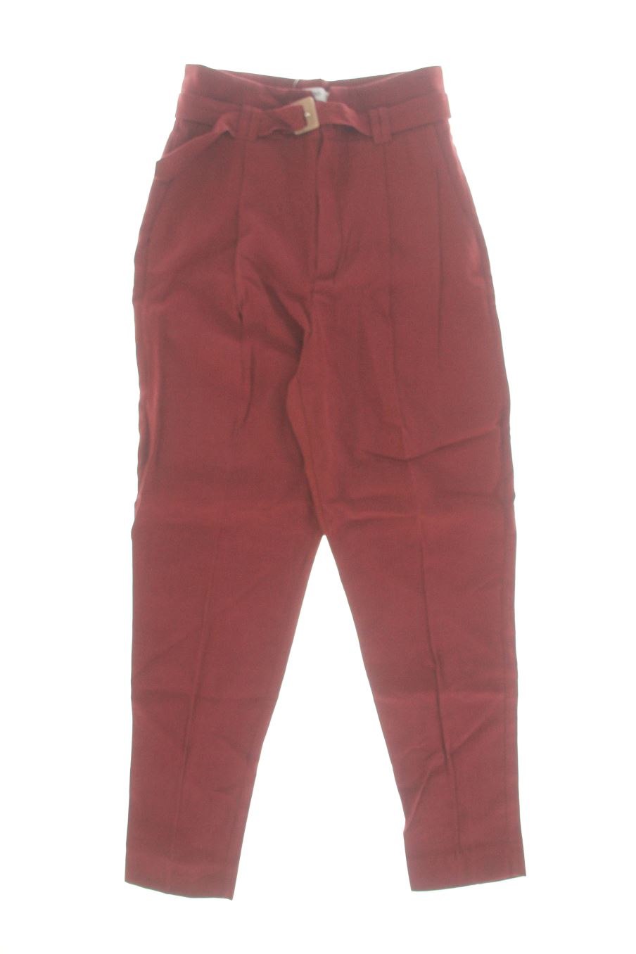 Pantalones de Mango de la talla 34, de color burdeos