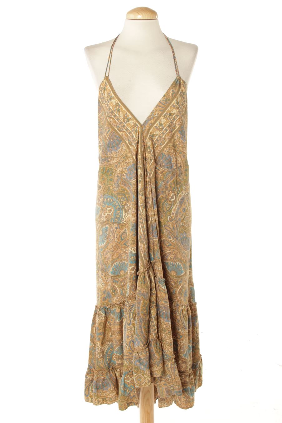 Vestido casual de PERCENTIL de la talla M, de color estampado de seda