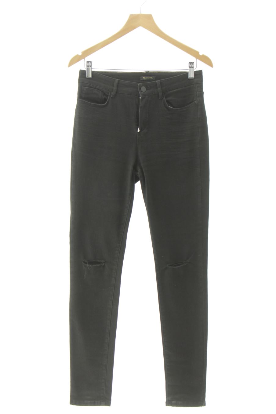 Jeans Massimo Dutti de la taille 40, de couleur noir de denim