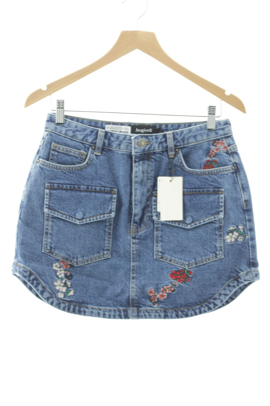 Jupe Desigual de la taille M, de couleur bleu de denim