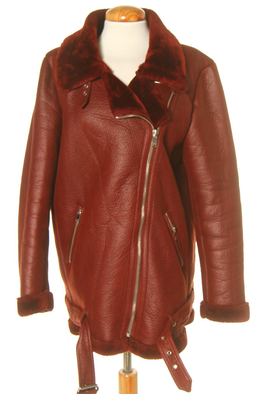 Blouson Only de la taille XL, de couleur bordeaux de synthétique