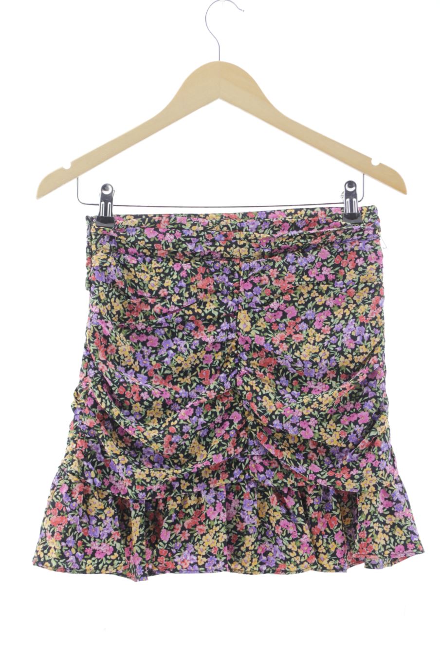 Falda de Zara de la talla S, de color flores
