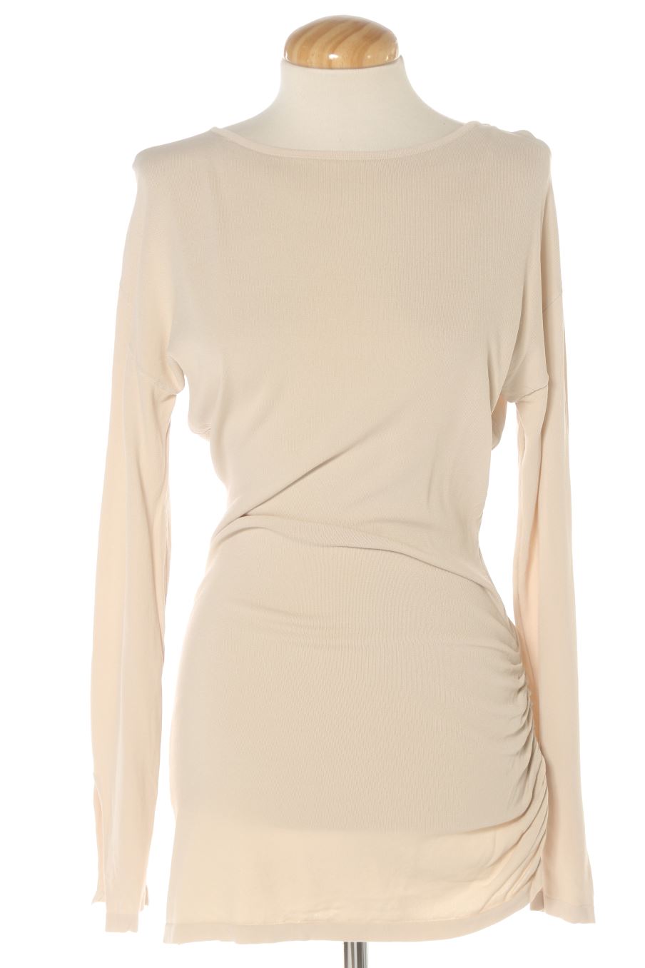 Vestito casual de Zara de la talla S, de color beige