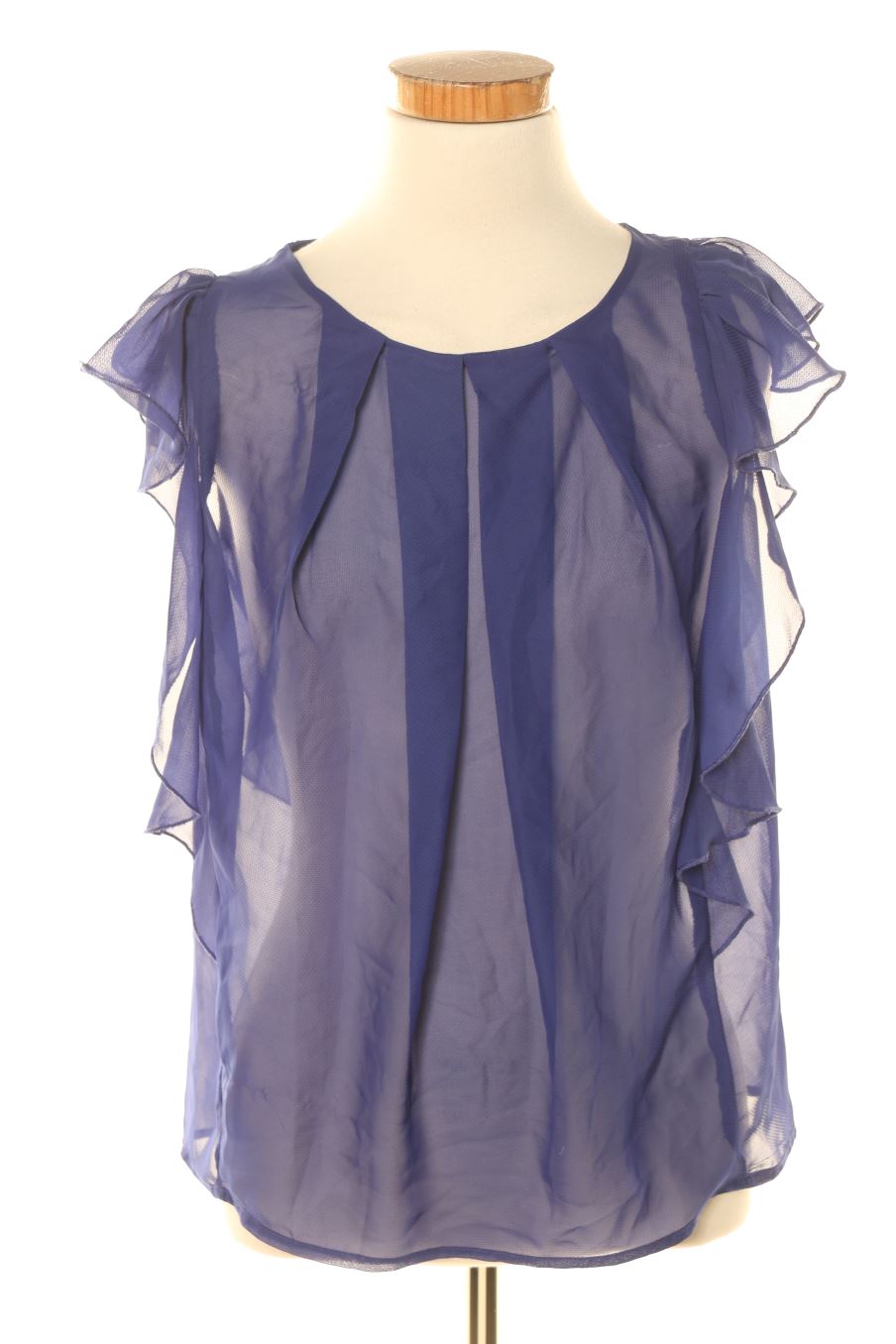Blouse à manches courtes Mango de la taille S, de couleur bleu