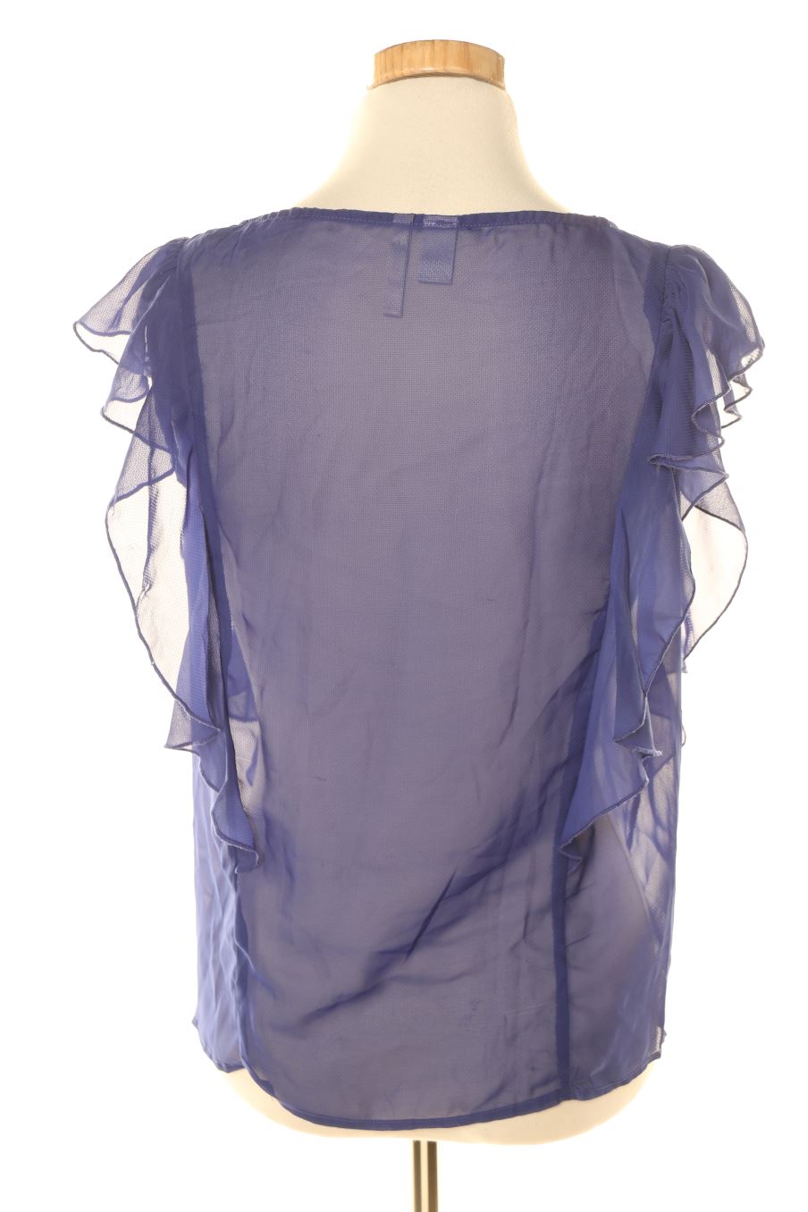 Blouse à manches courtes Mango de la taille S, de couleur bleu
