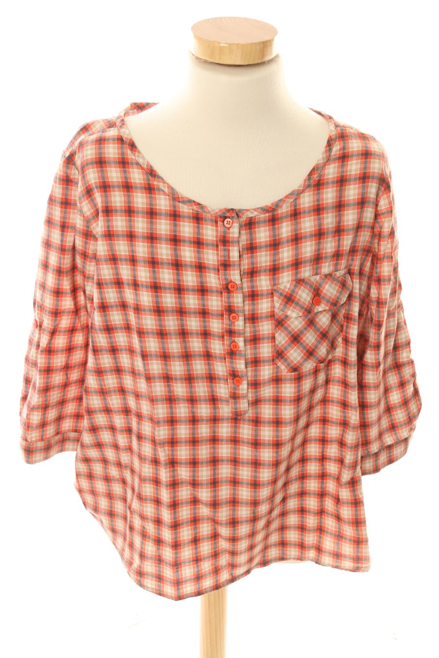 Blouse à manches longues Only de la taille L, de couleur carreaux