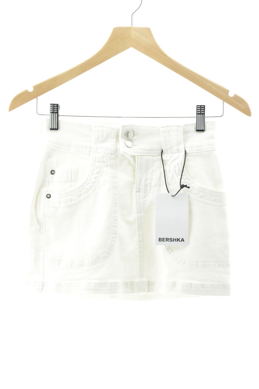 Gonne de Bershka de la talla 32, de color bianco