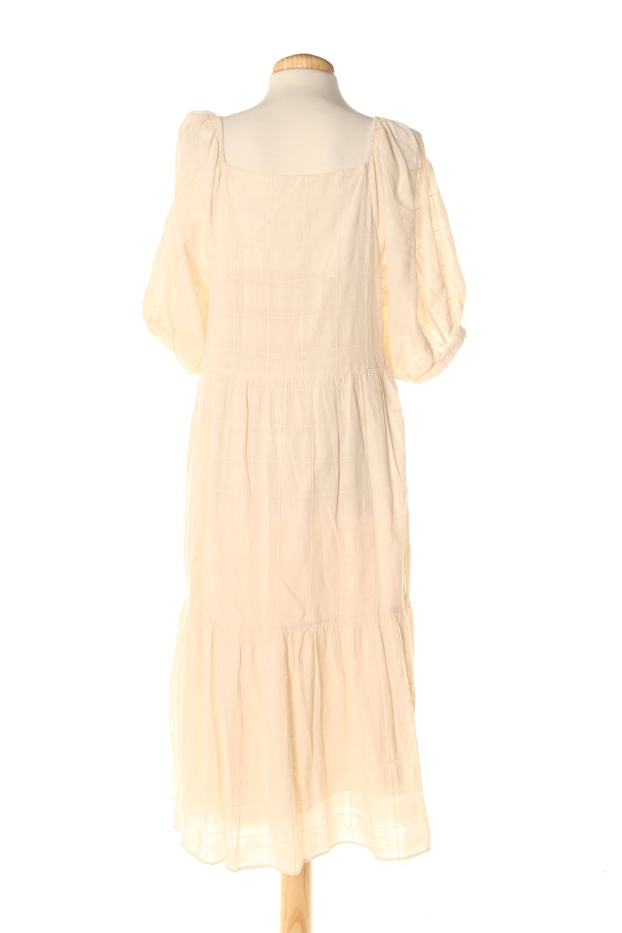 Vestido casual de Mango de la talla S, de color beige