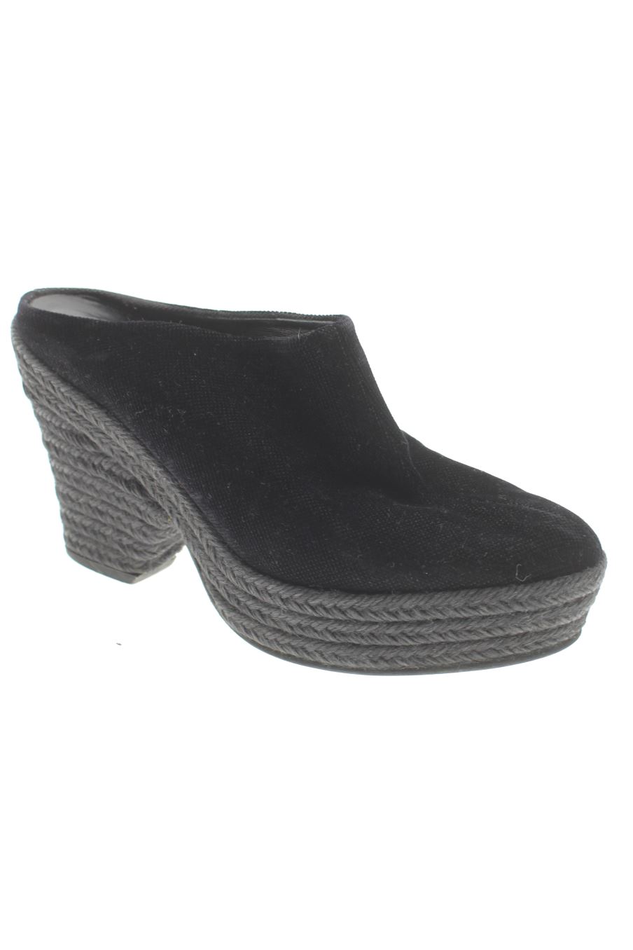 Sandalias tacon de Castañer de la talla 37, de color negro de