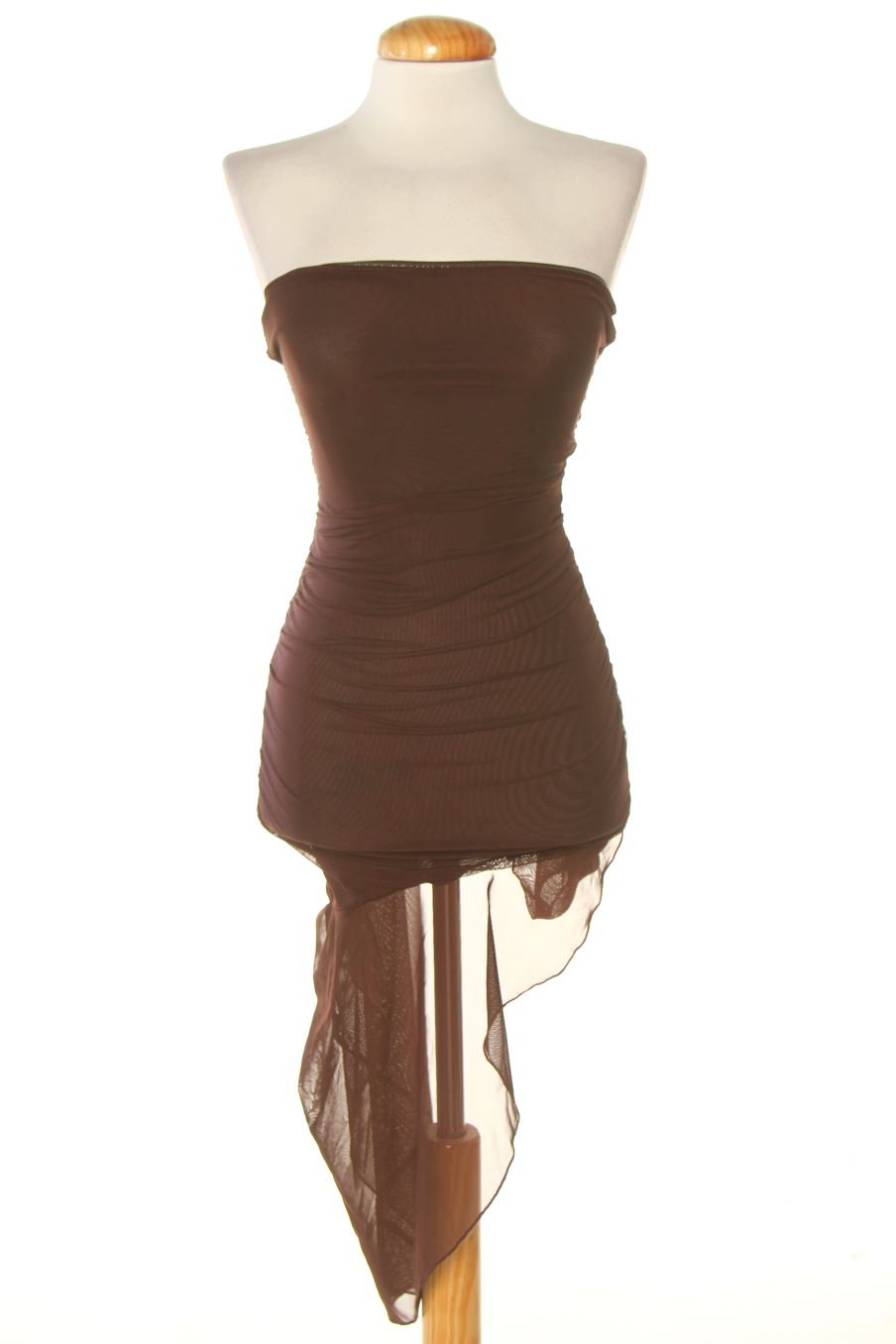Vestito de Bershka de la talla XS, de color marrone