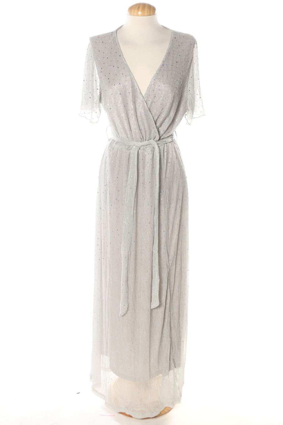 Vestido elegante de ANGASHION de la talla M, de color plateado