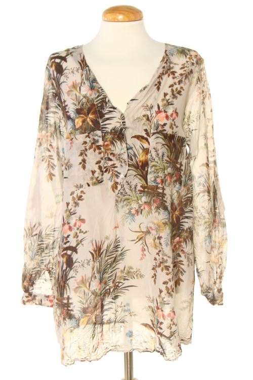 Blusa a maniche lunghe