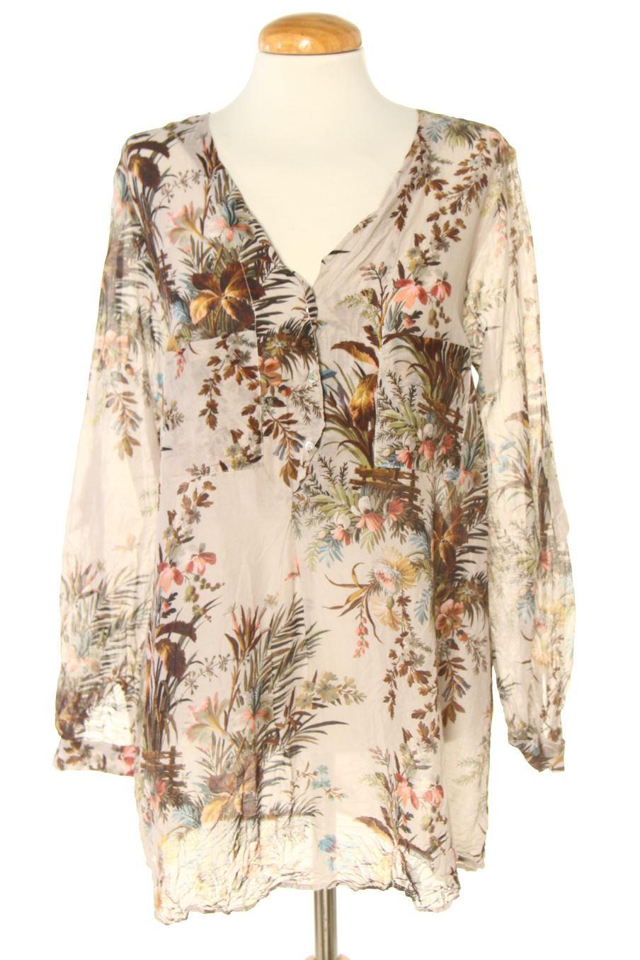 Blusa a maniche lunghe de Zara de la talla M, de color stampato