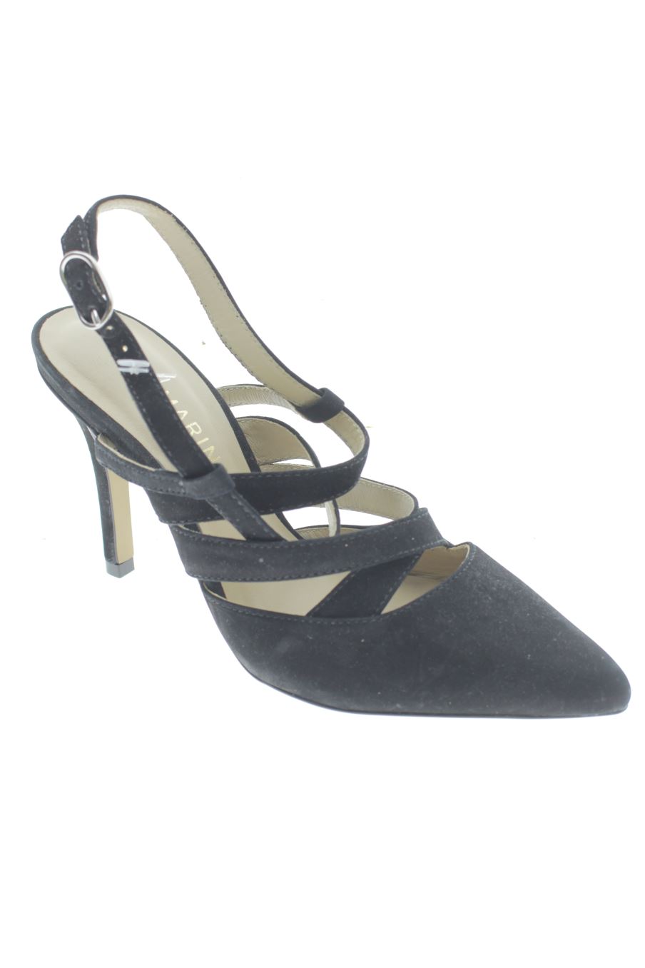 Sandalias tacon de San Marina de la talla 35, de color negro de