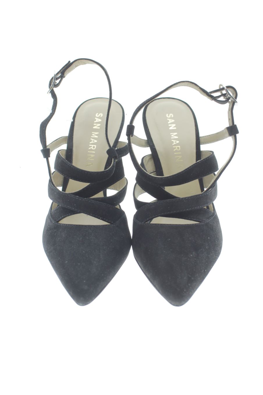 Sandalias tacon de San Marina de la talla 35, de color negro de