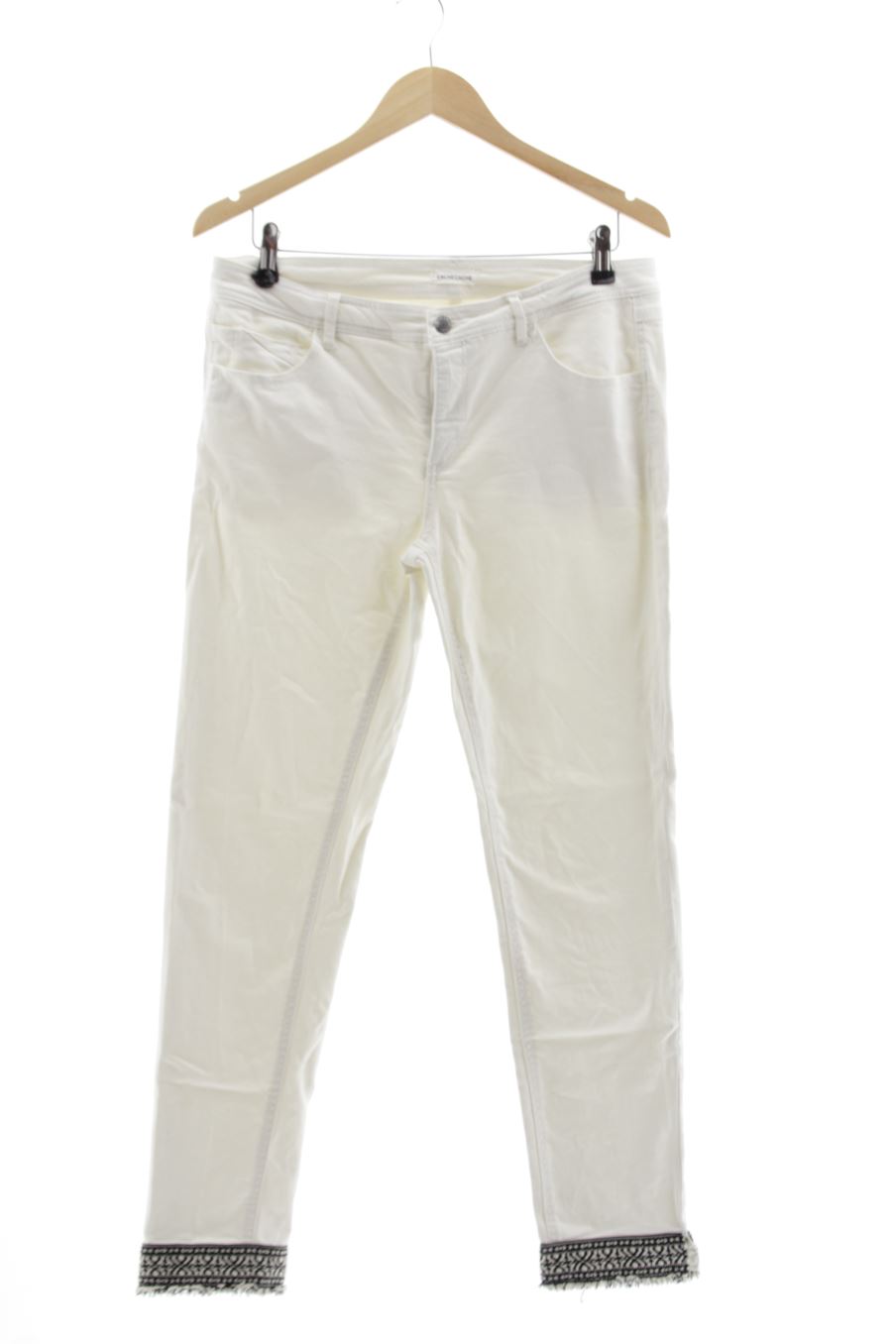 Jeans von Cache cache Größe 42, Farbe Weiss, aus Jeanskleidung für