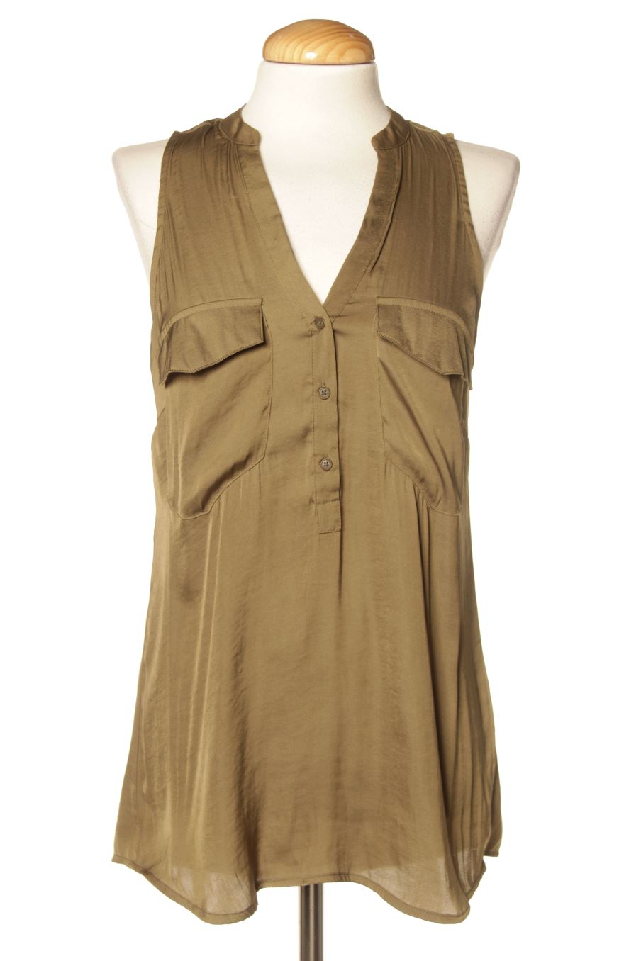 Blusa de manga corta de Stradivarius de la talla S, de color verde