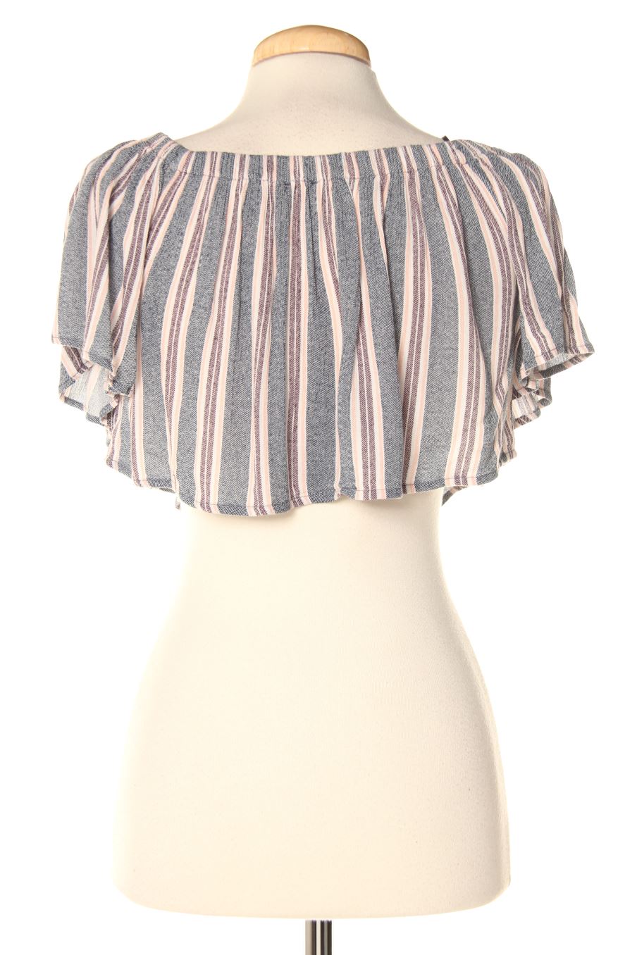 Blouse à manches courtes Pull & Bear de la taille S, de couleur rayures