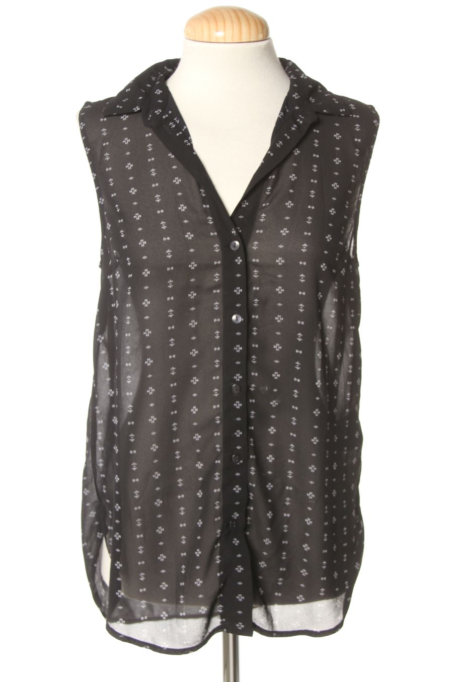Chemise sans manches H&M de la taille 34, de couleur noir