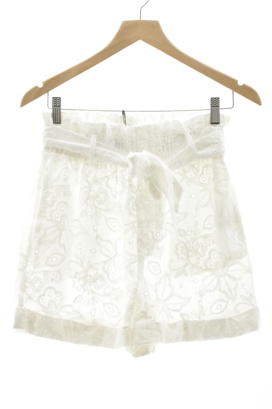 Shorts Zara de la taille S, de couleur blanc