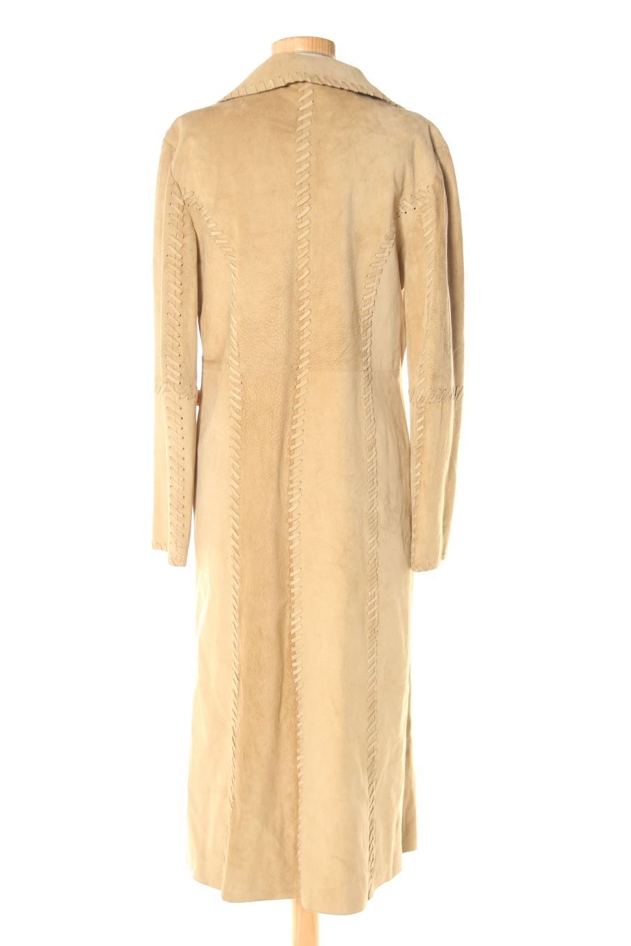 Manteau Guess de la taille M, de couleur beige de cuir et daim