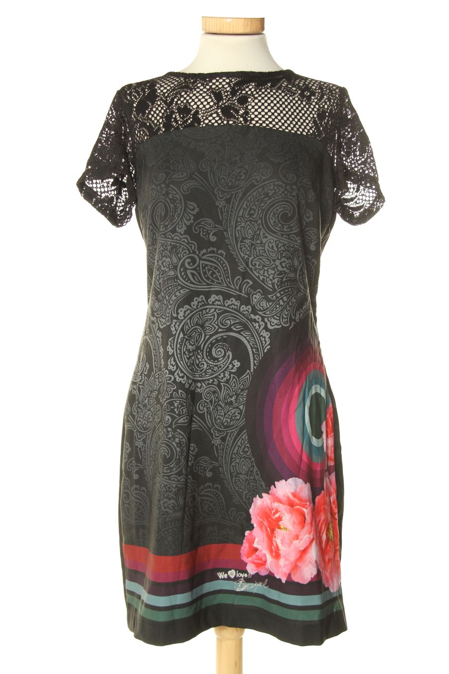 Robe casual Desigual de la taille 42, de couleur imprimés