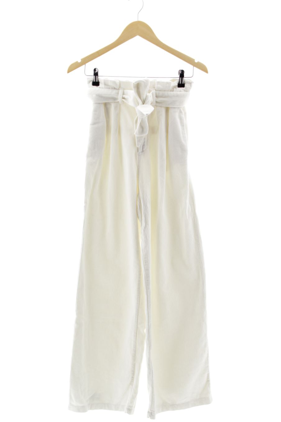Pantalón Casual de Zara de la talla XS, de color blanco