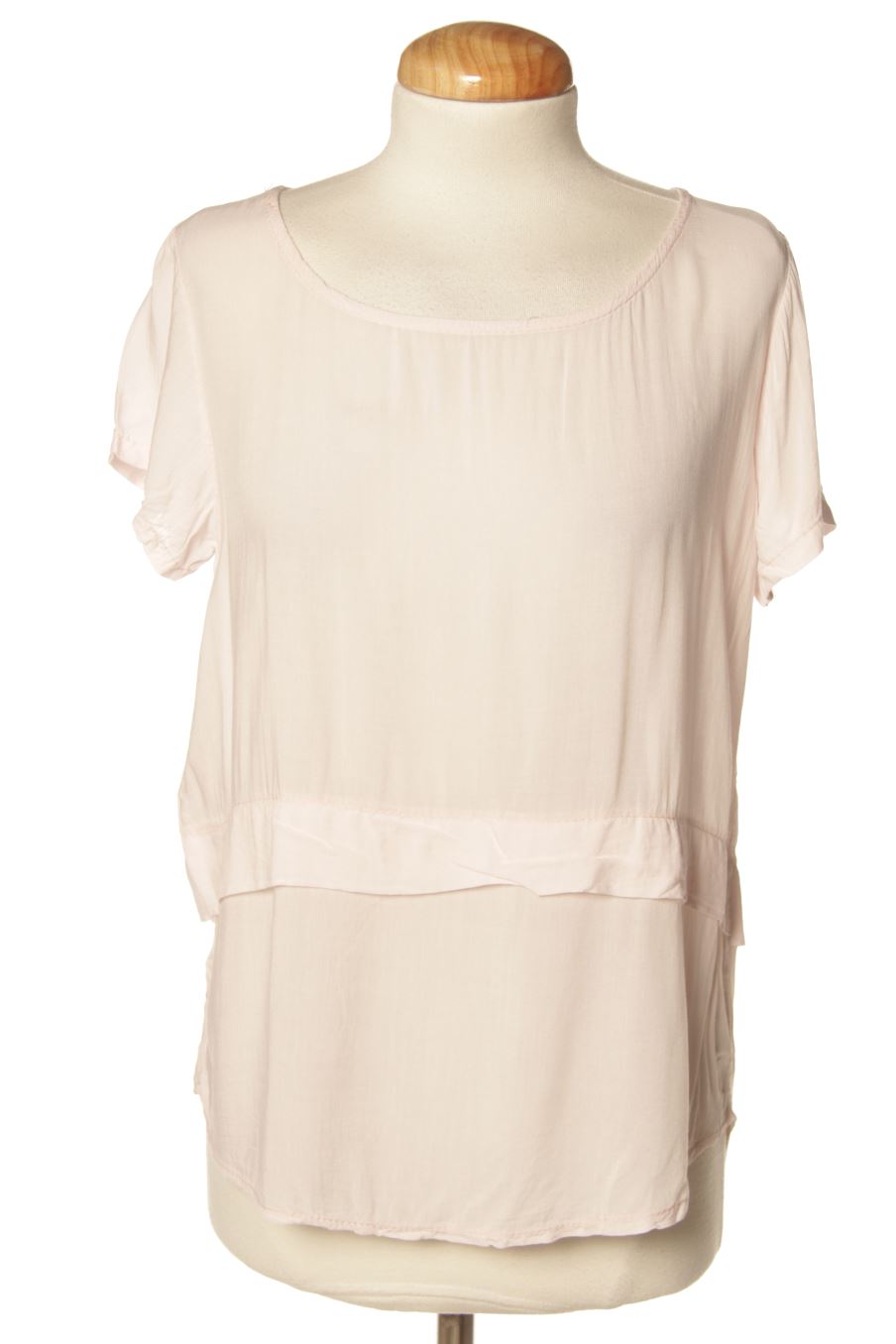 Blouse à manches courtes Made in italy de la taille M, de couleur rose