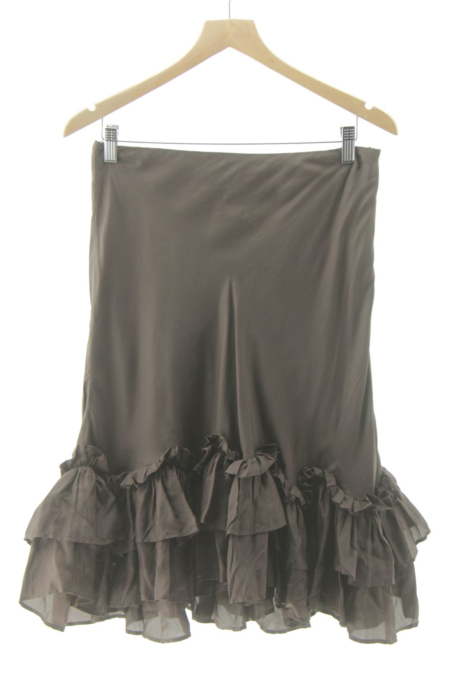 Jupe Mango de la taille 40, de couleur marron de soie