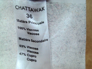 Blusa de manga corta de Chattawak de la talla 36, de color estampado