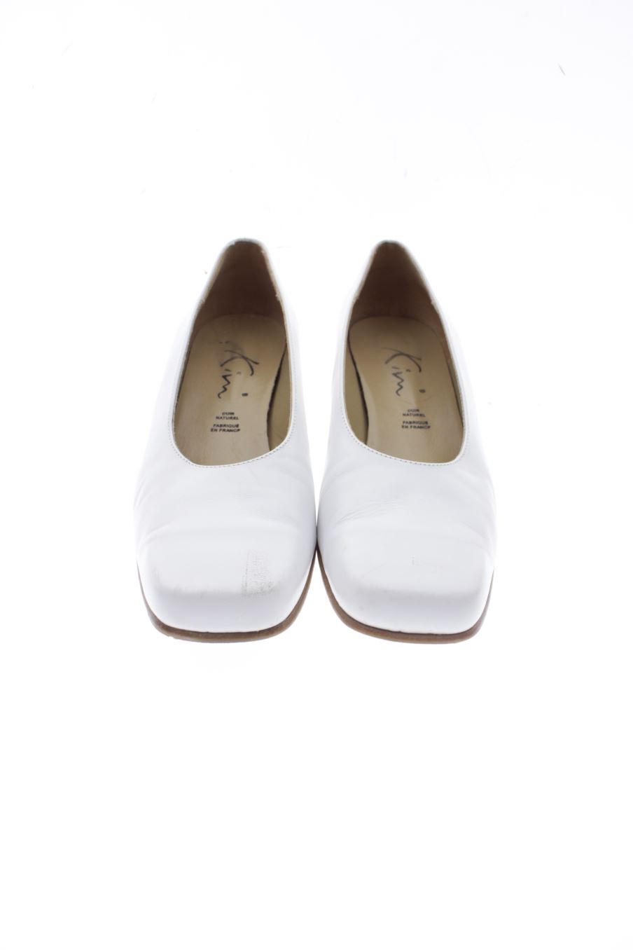 Zapatos de tacon de Kim de la talla 38, de color blanco de
