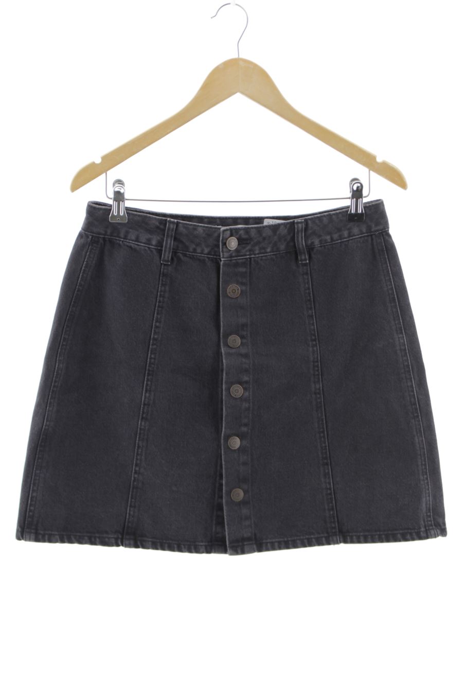 Jupe Pull & Bear de la taille L, de couleur noir de denim
