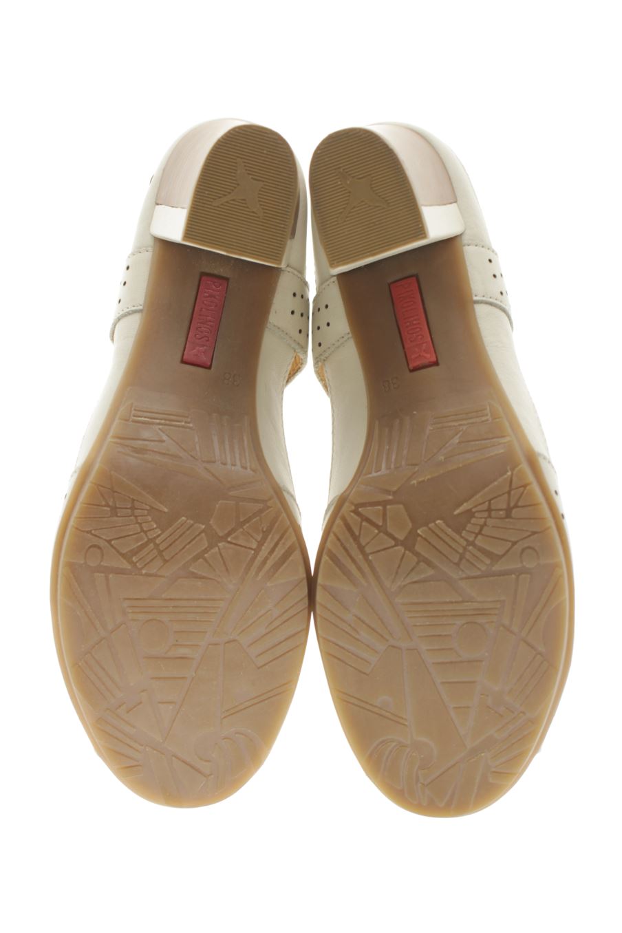 Sandalias tacon de Pikolinos de la talla 38, de color blanco de