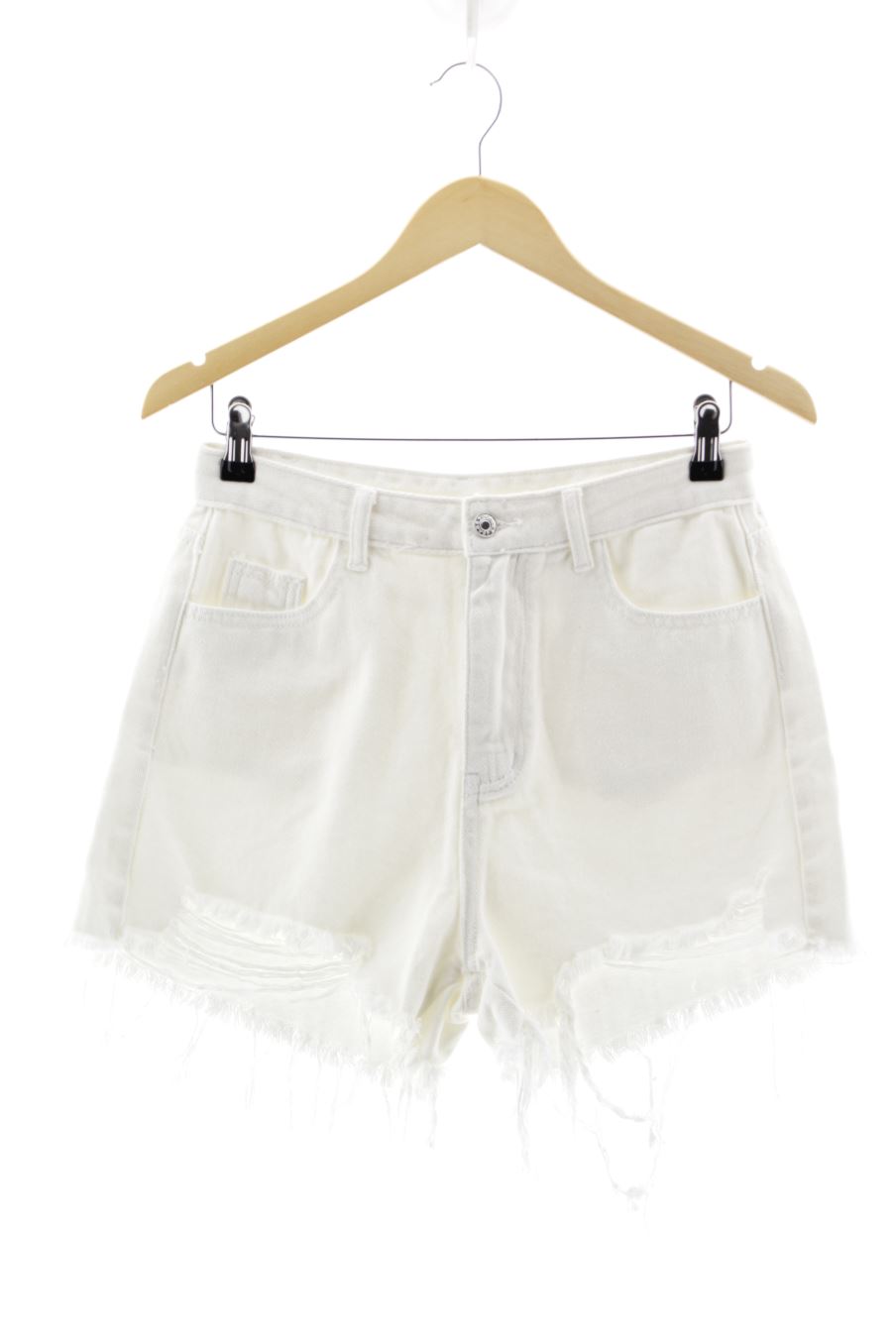 Pantalones cortos de PERCENTIL de la talla 38, de color blanco de ropa vaquera