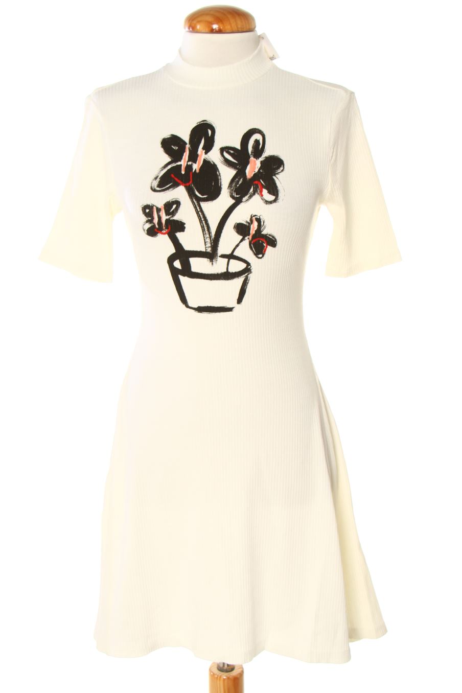 Robe casual Desigual de la taille M, de couleur blanc