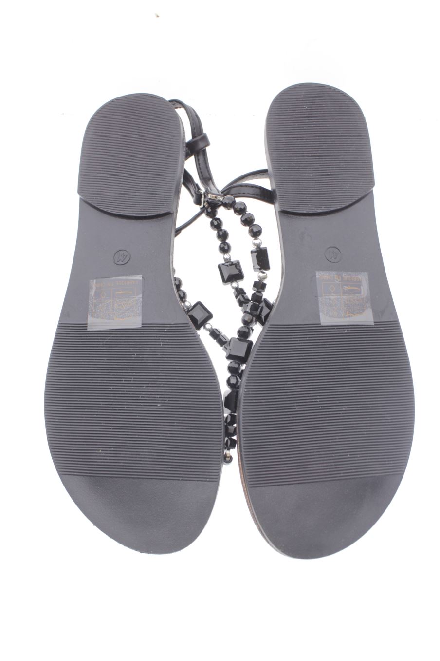 Sandalias planas de Bosanova de la talla 41, de color negro de