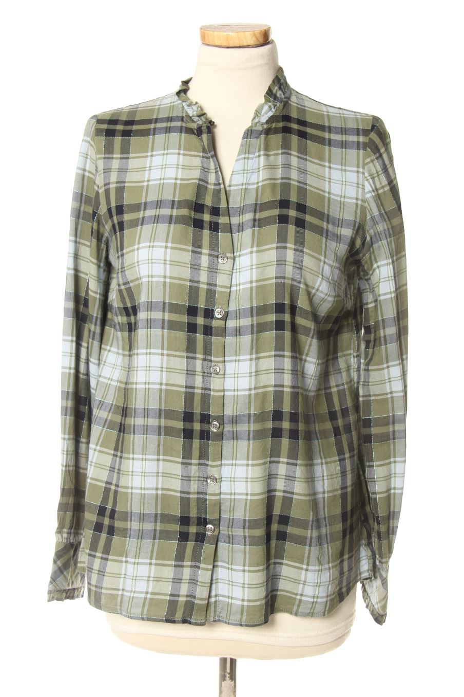 Blouse à manches longues Caroll de la taille 38, de couleur carreaux