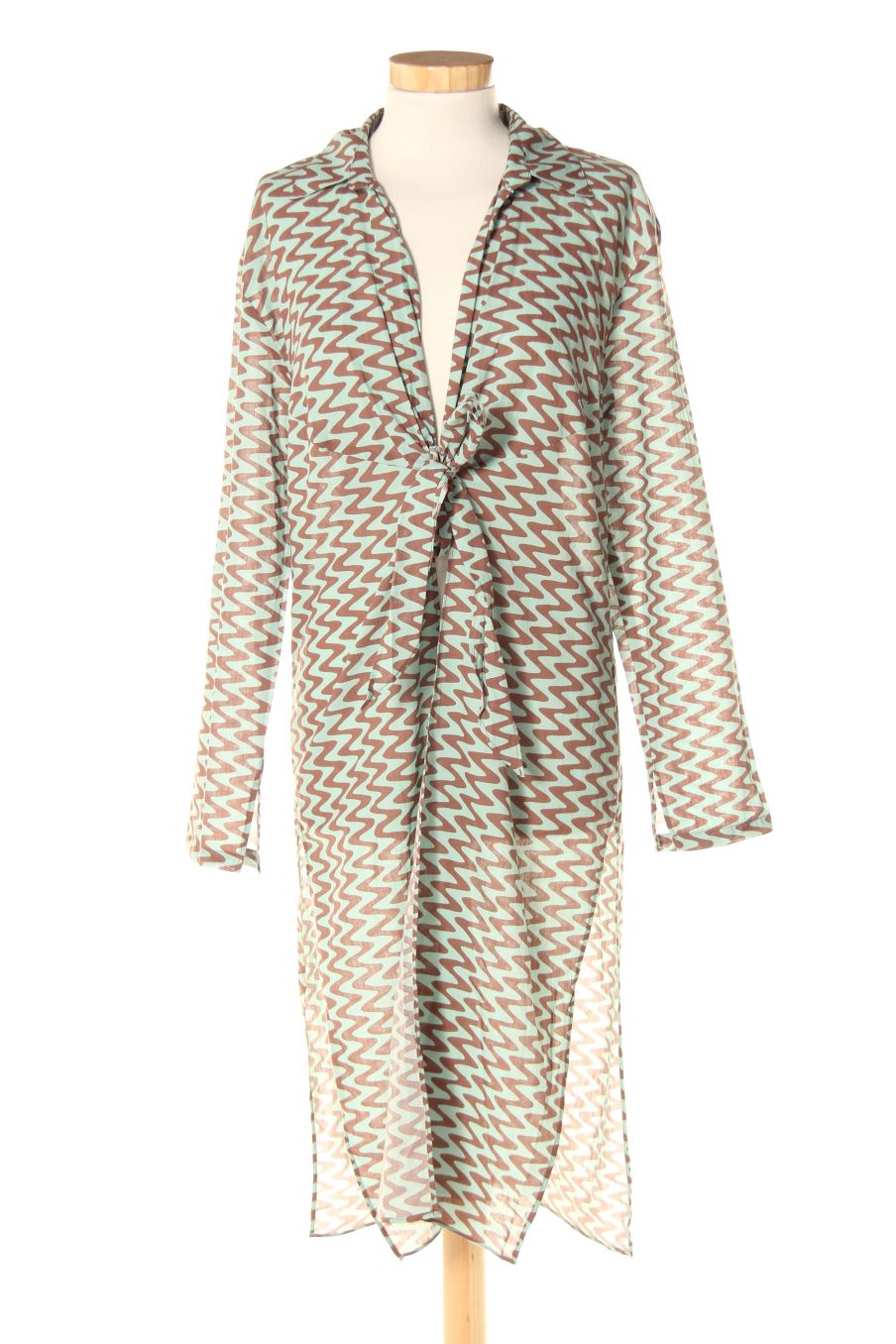 Kimono de Zara de la talla S, de color verde