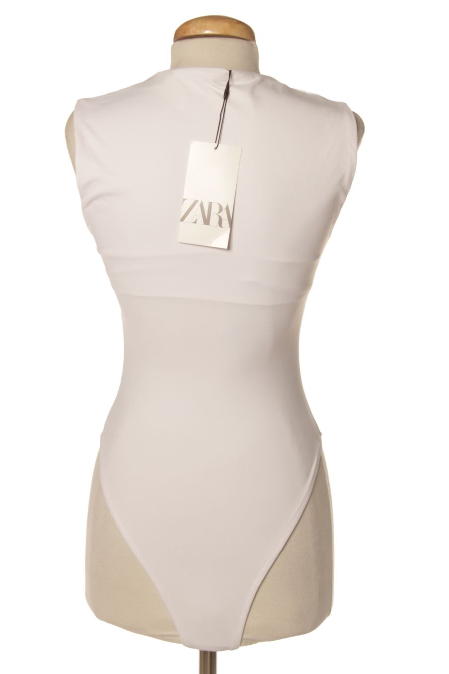 Body de Zara de la talla S, de color blanco