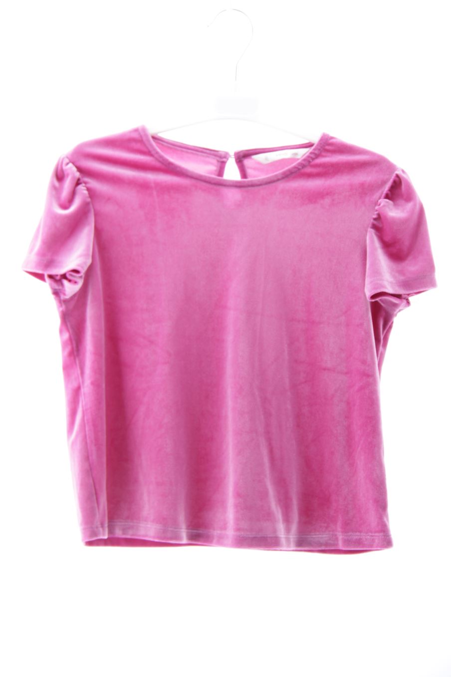 Blusa de manga corta de Mango de la talla 11 años de terciopelo de segunda mano