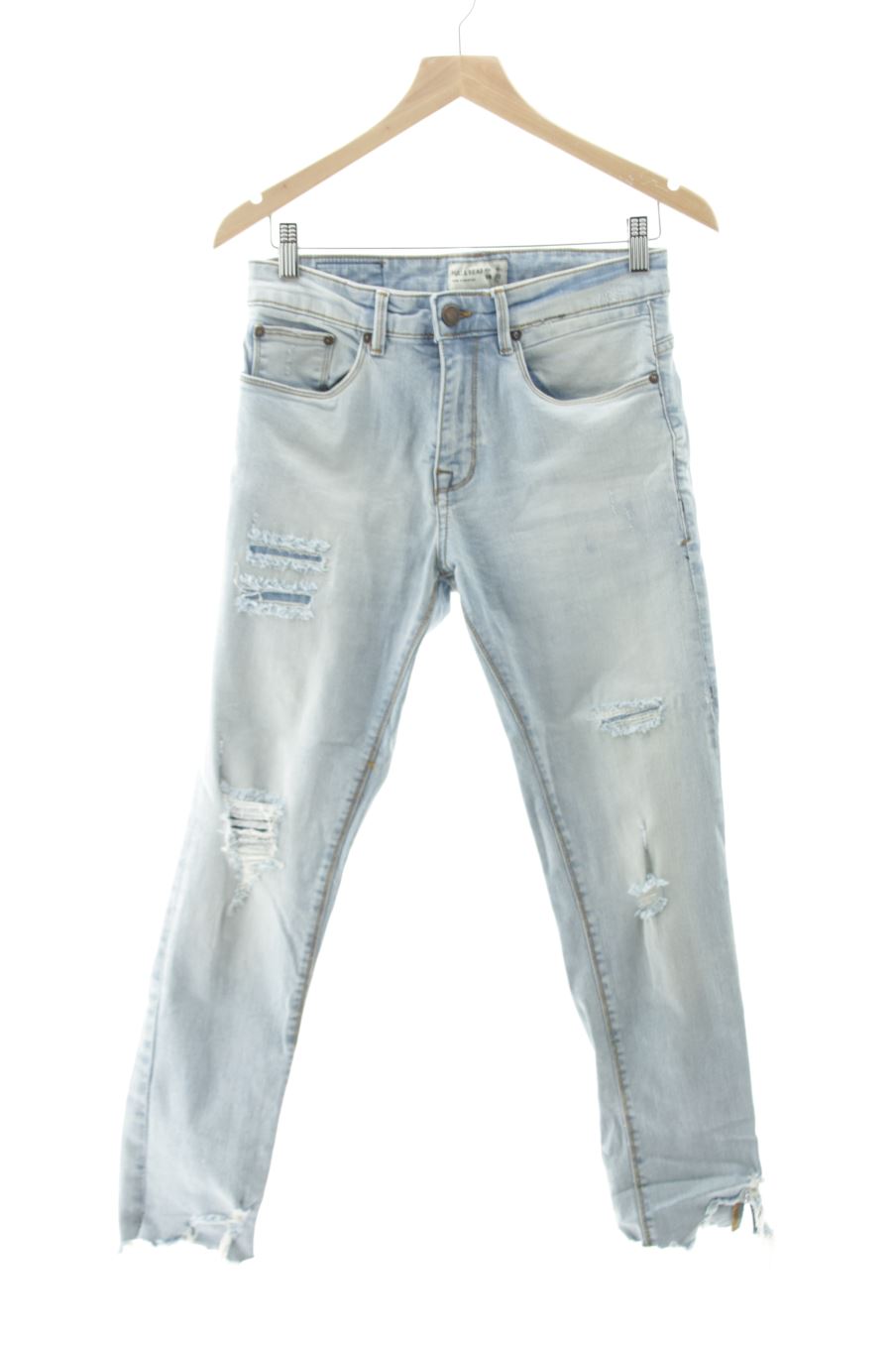 Vaquero de Pull & Bear de la talla 38, de color azul de ropa vaquera