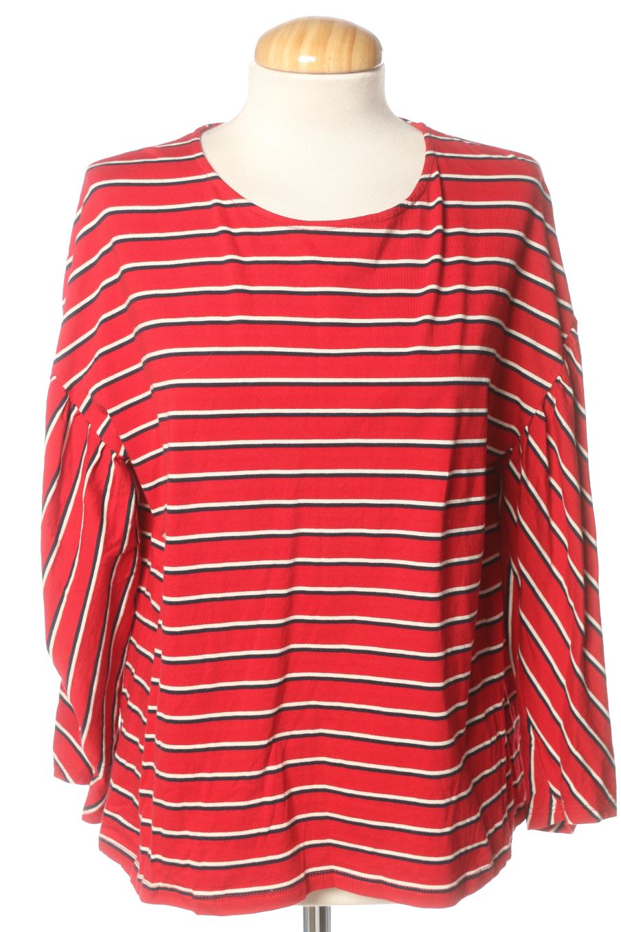 Camiseta manga larga de Mango de la talla L, de color rayas