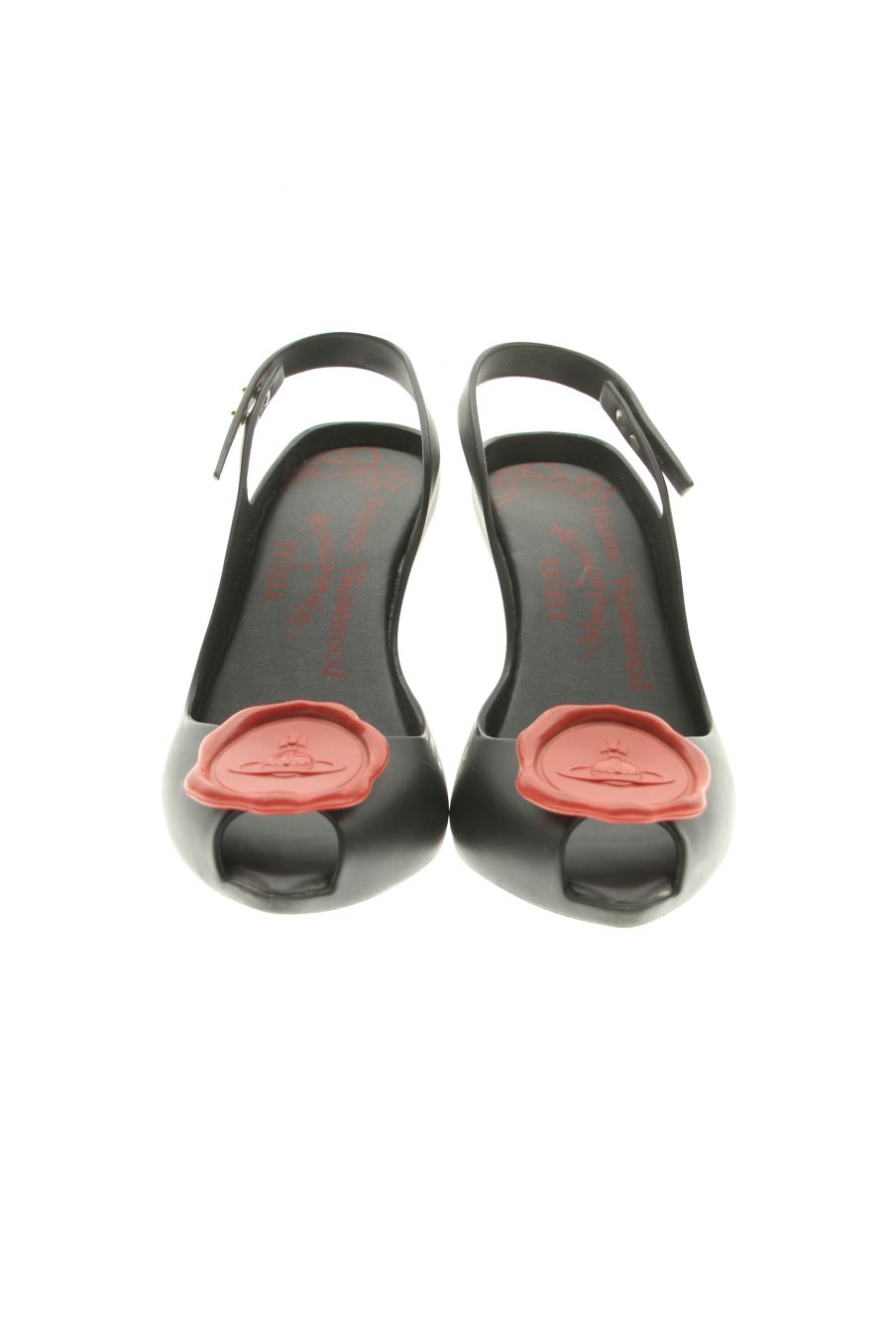 Chaussures à Talon Melissa En Plastique Transparent - Pointure 38, Couleur Bleu, Occasion
