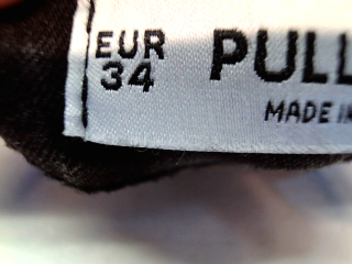 Vaqueros de Pull & Bear de la talla 34, de color negro de ropa vaquera
