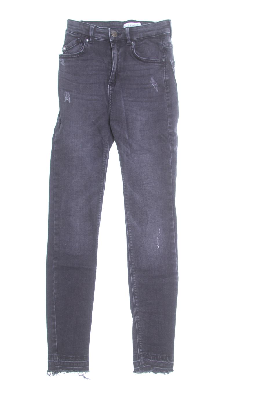 Vaqueros de Pull & Bear de la talla 34, de color negro de ropa vaquera